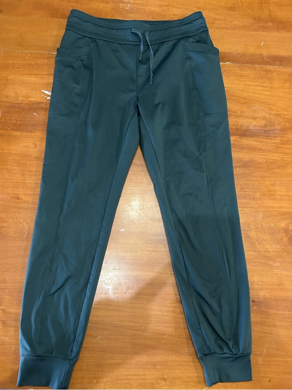 Dark Green Athletic Jogger Pants